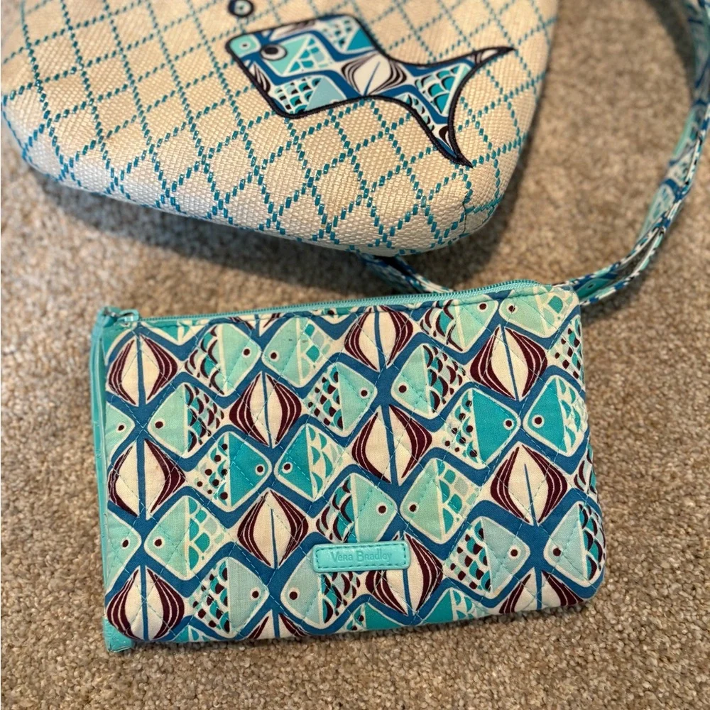 Vera Bradley Go Fish Pattern- similar to viral sardines purse! - Picture 3 of 9